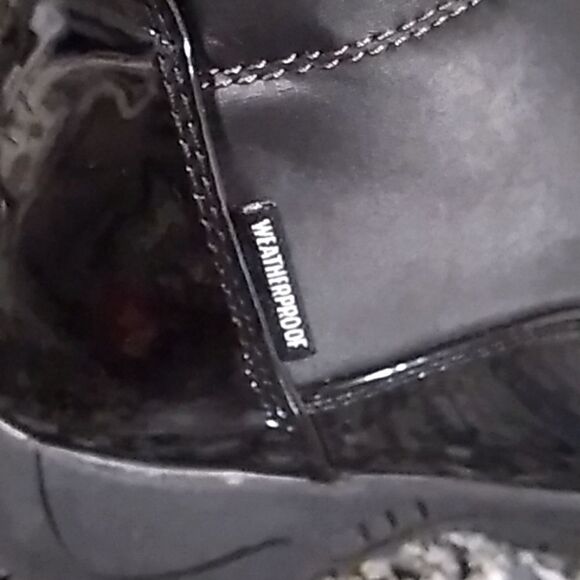 Weatherproof Rona Black Faux Fur Booties. Sz 6 - Picture 5 of 10